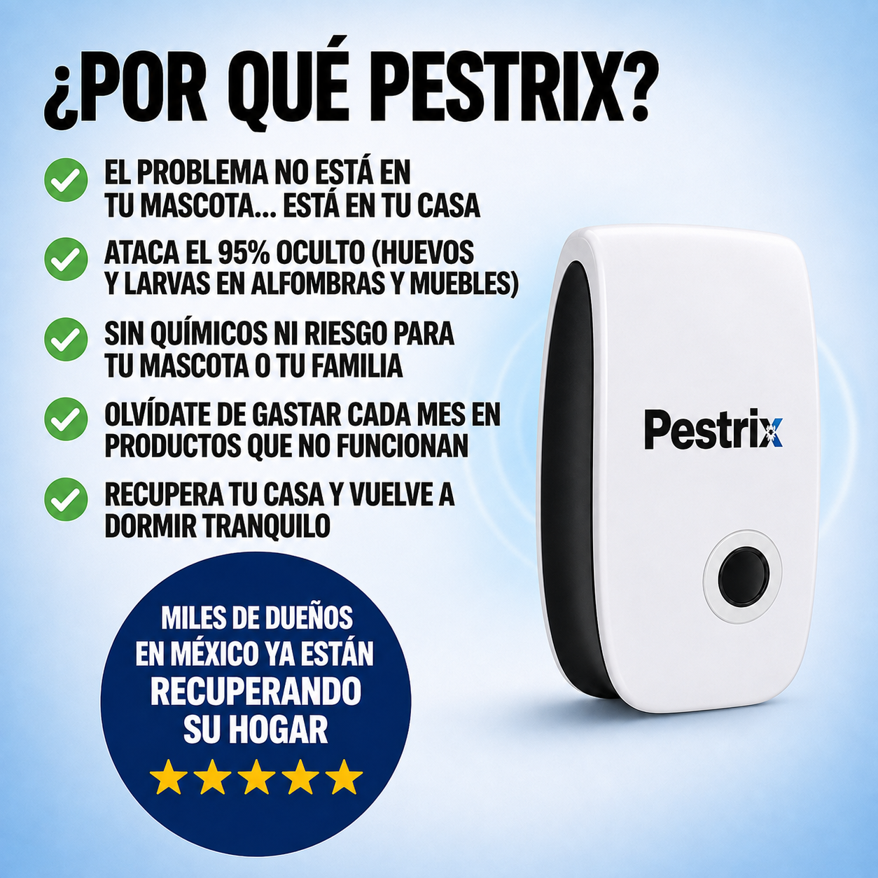 Repelente ultrasónico Pestrix